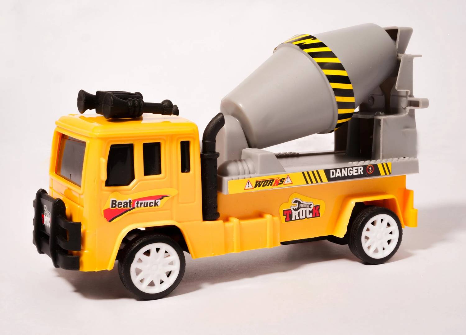 asian Cement Mixer Construction Truck Toy Friction Powered – Multicolo