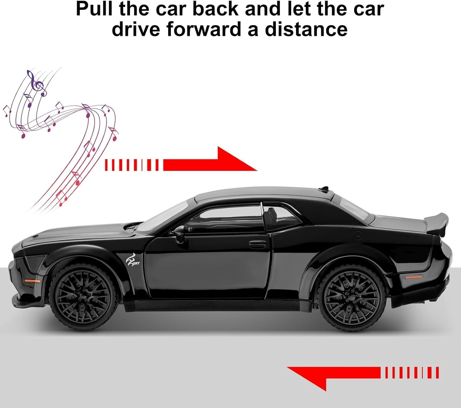 Image of Arizuul 1:32 dodge challenger srt Toy Car dodge challenger hellcat Toy Cars Diecast Cars