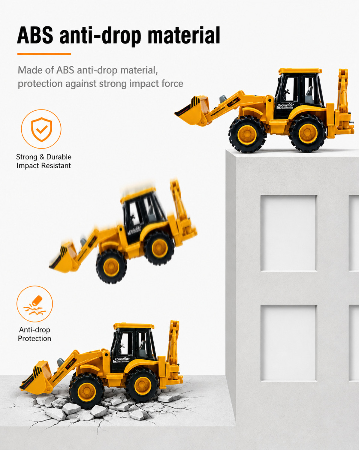 Image of Stonepeak Mini JCB Toy Truck for Boys
