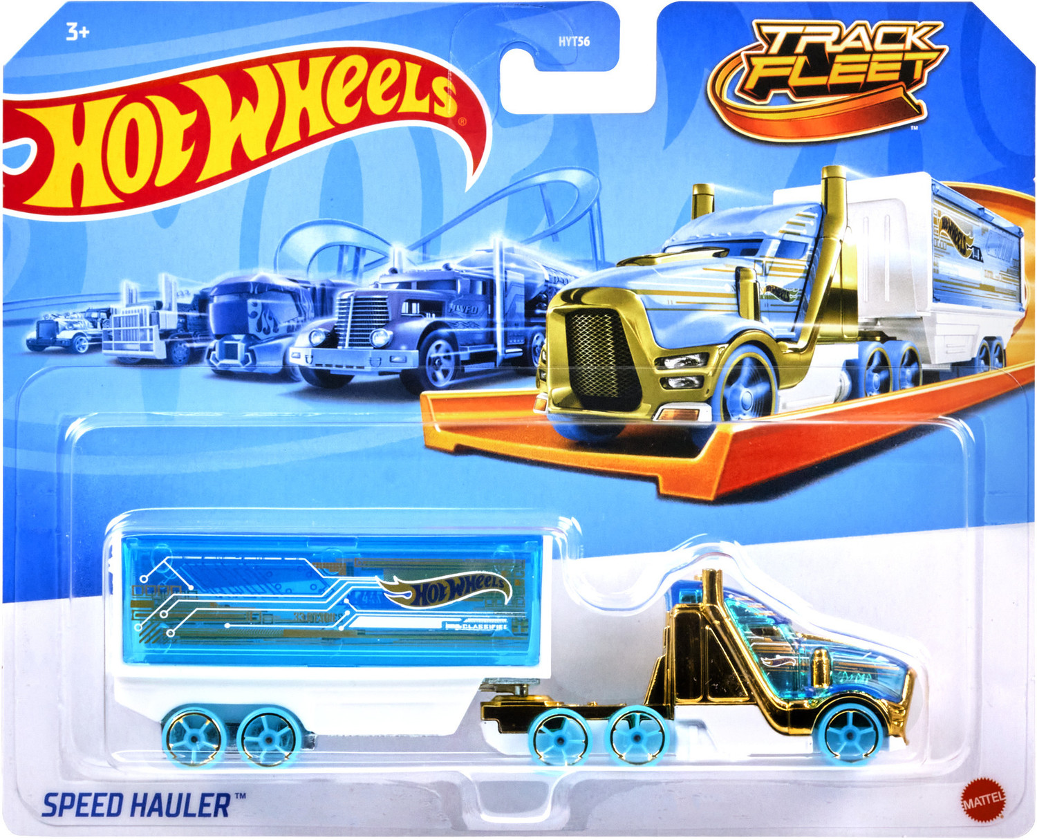 Image of HOT WHEELS Track Fleet, 1:64 Scale Die-Cast Toy Vehicle, Works on Track (Styles May Vary)
