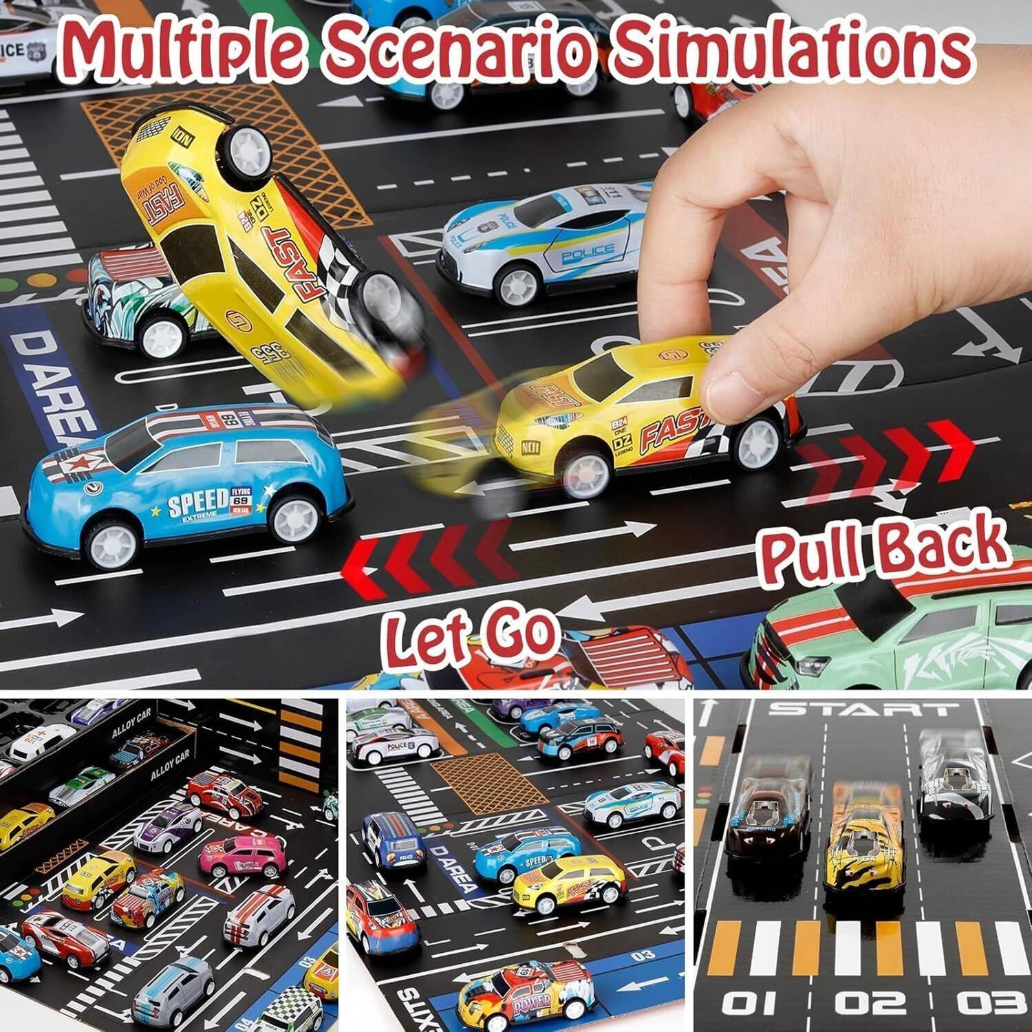 Seboncare 48 Pieces Pull Back Car Set - Image 5