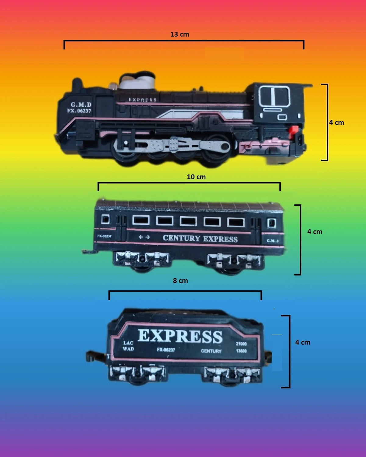 Image of nishitrader Rail King Intelligent Classical Smoke Train & Rechargeable