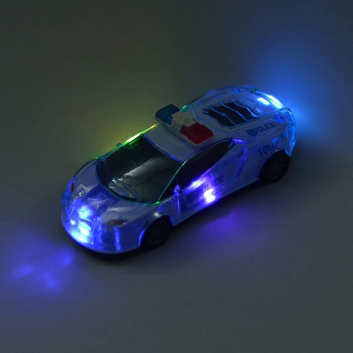 Image of JOLARY Unbreakable Friction Power Police Car Toy With Light & Sound