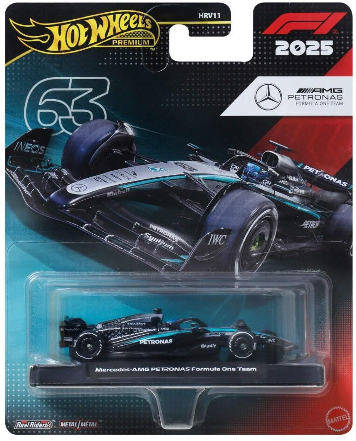 Image of HOT WHEELS HW Premium Race Team Mercedes-Benz - Driver 1 Die-Cast Formula 1 Collectible