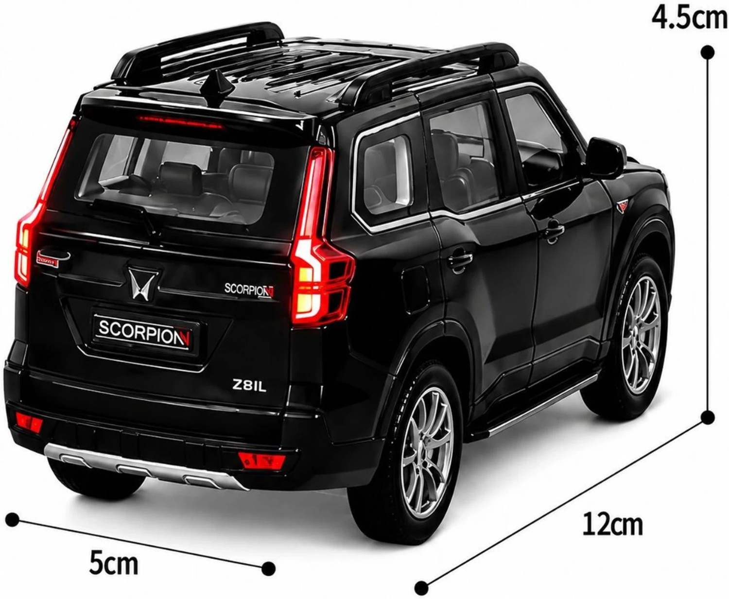 Image of Ragiluxe 1:32 Scale Die cast Scorpio N SUV Toy car Metal Alloy Body Pull Back Action
