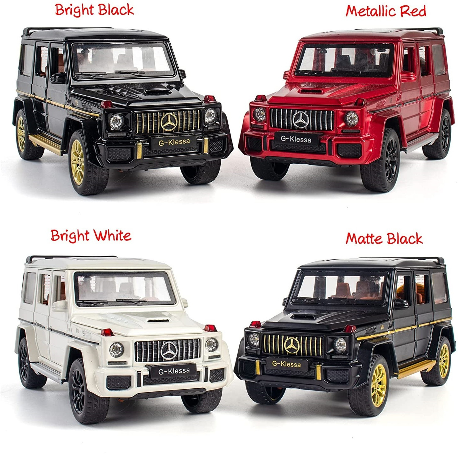 Image of KTRS 1:32 Mercedes C-Klessa Benz AMG-G63 Pull Back Sound Light Toys Vehicle