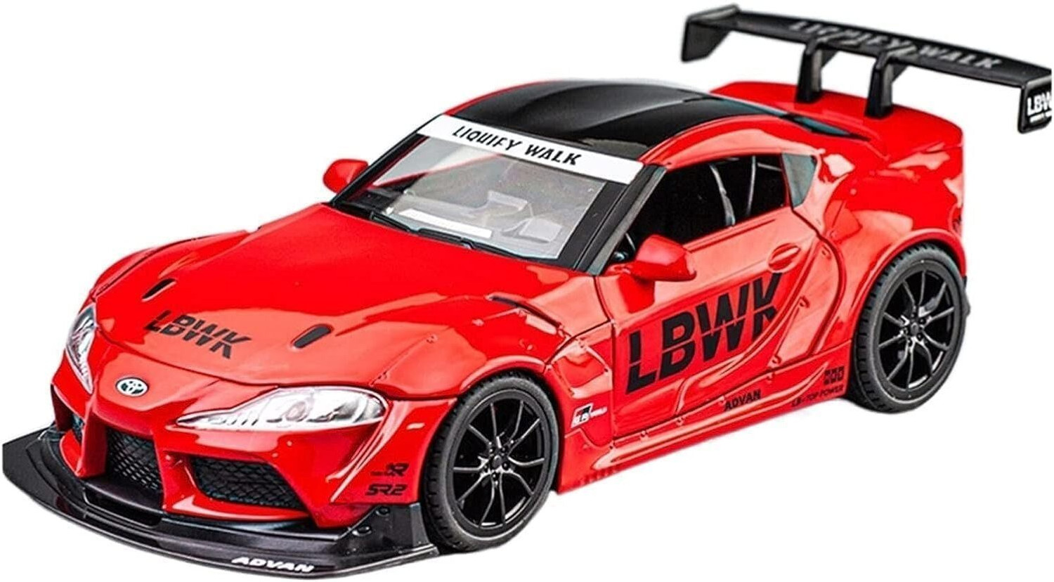 Image of ZHASK 1 /22 Scale Big Toyota Supra GR LBWK Model Car [COLOR AS PER STOCK]