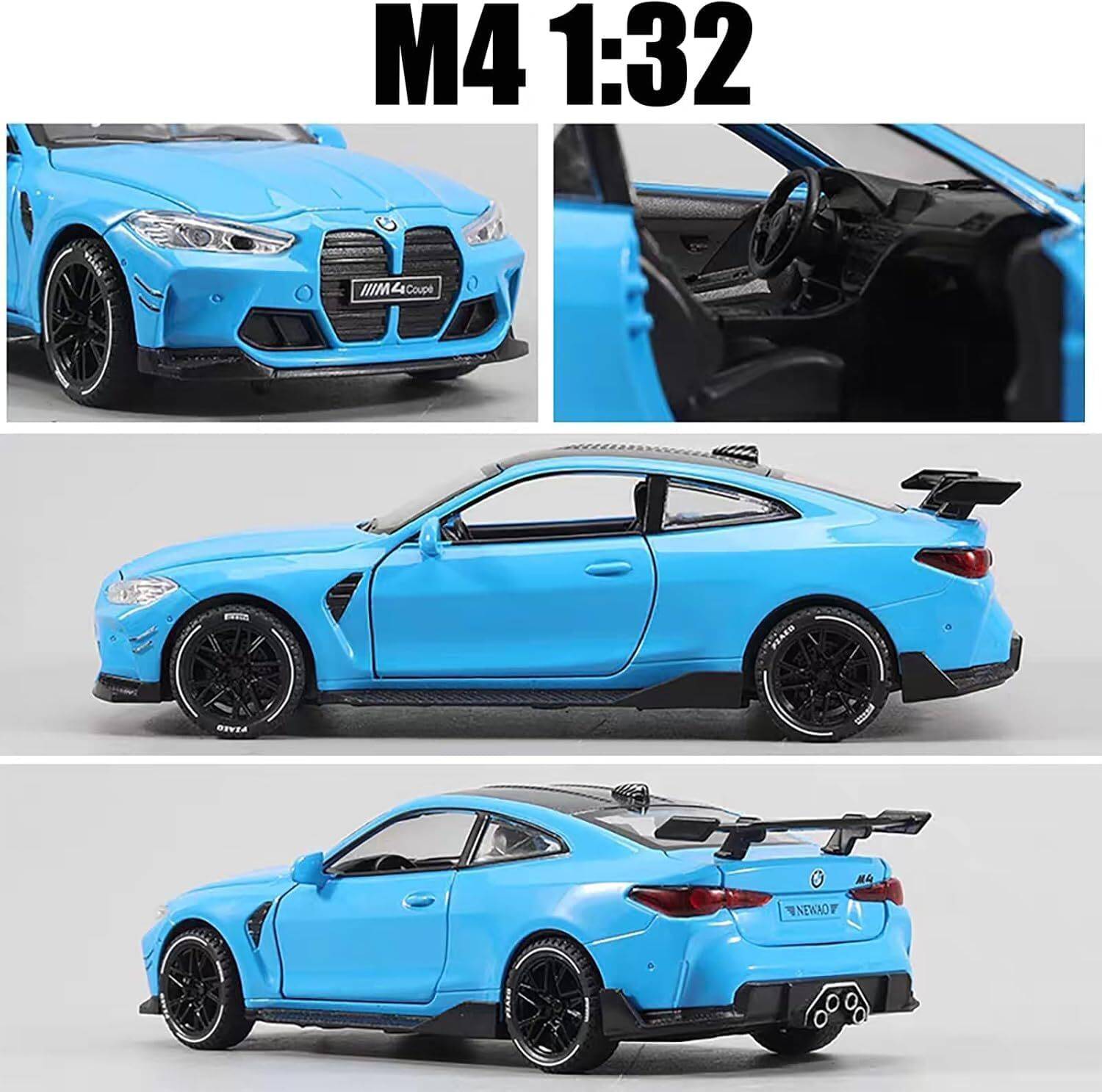 GKNEX 1:32 BMW M4 Diecast Metal Car Toy - Image 5