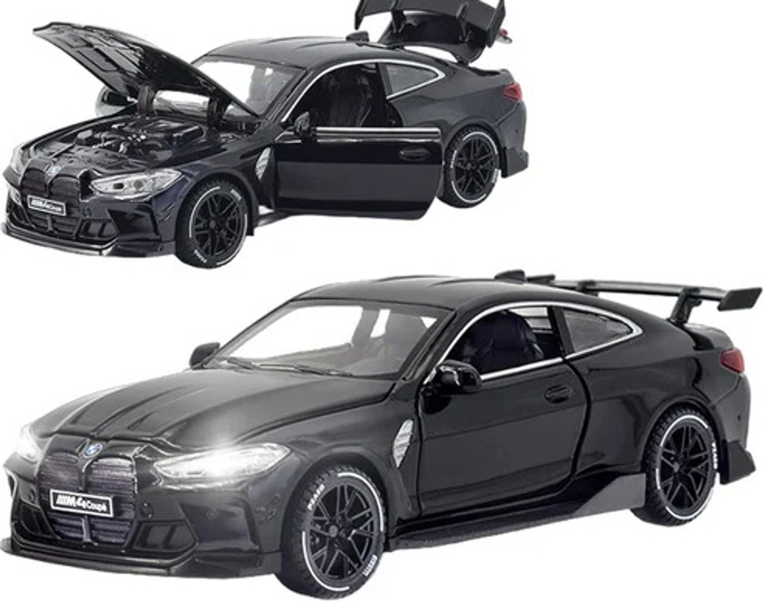 Image of GKNEX New 1:32 BMW M4 Alloy Die-Cast Model Car Sound, Light, Pull Back Action