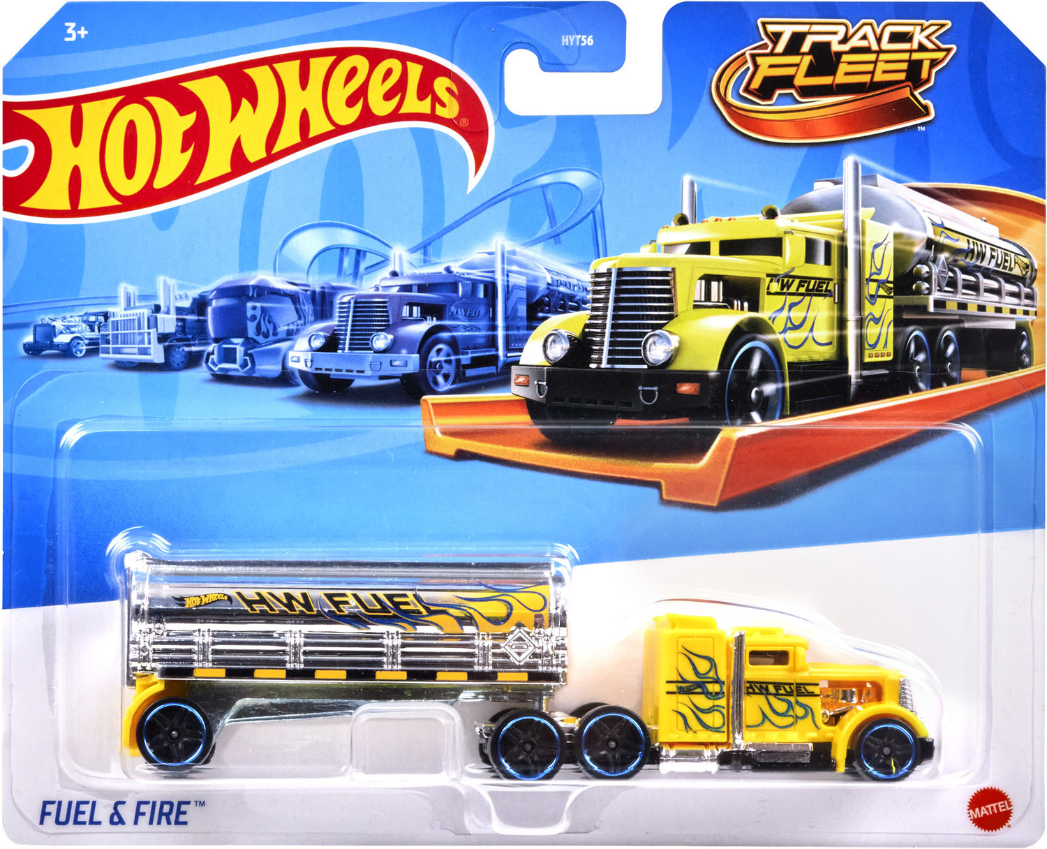 Image of HOT WHEELS Track Fleet, 1:64 Scale Die-Cast Toy Vehicle, Works on Track (Styles May Vary)