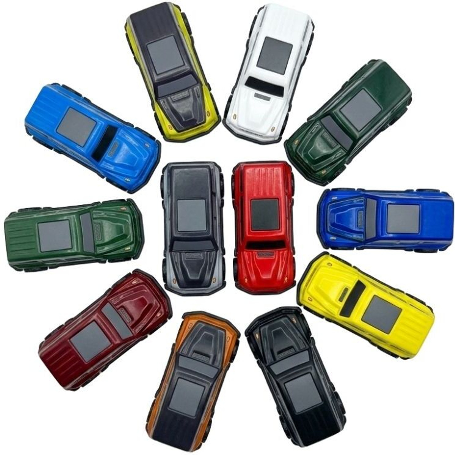 Image of RAD CARTEL 12 Pcs Alloy Metal Pull Back SUV G-Wagon Style Mini Cars Set for Kids