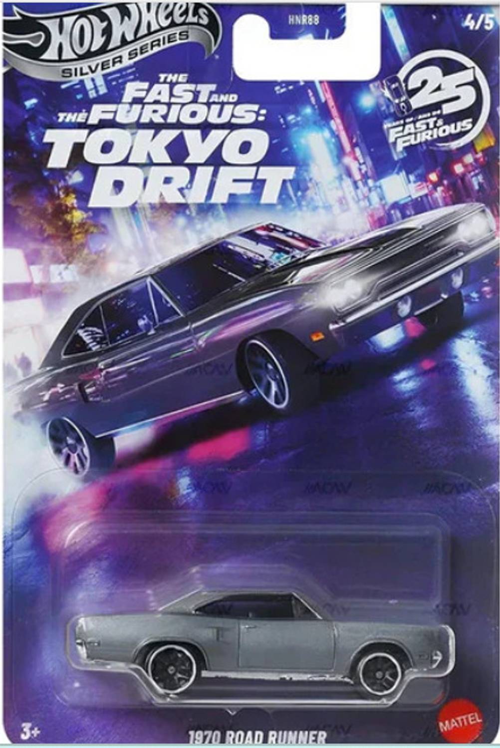 HOT WHEELS 2025 Silver Series Fast & Furious Tokyo Drift 1970 Road