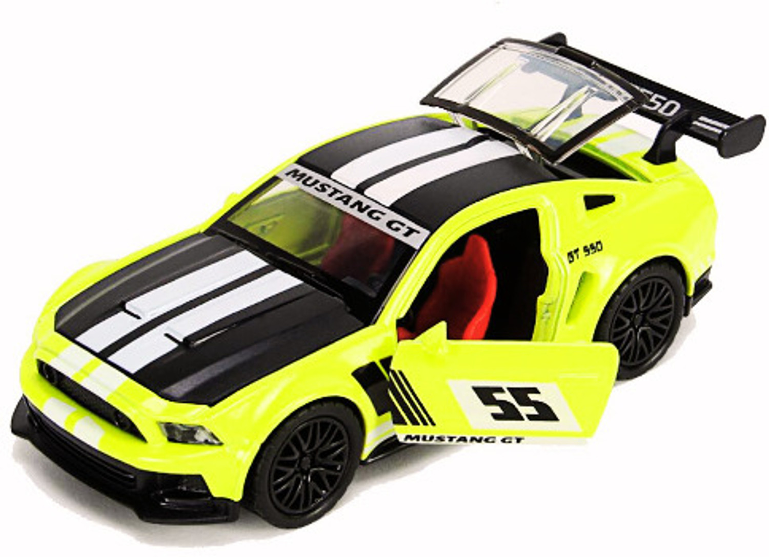 Image of Storex Premium Die Cast Metal Mustang GT Sports Car - Realistic Push Back Doors