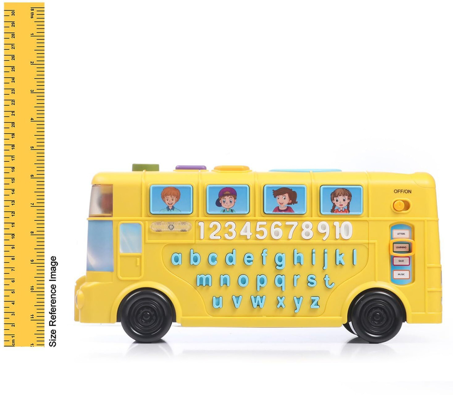 Image of Play Nation Premium Musical Activity Bus for Kids|Vehicle Toy with Alphabets, Numbers &Sound