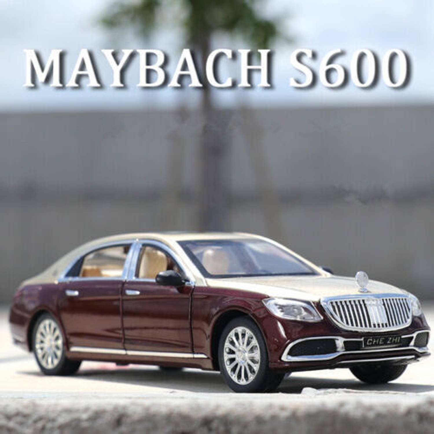 Akvanar 1:24 New Mercedes Maybach S680 Diecast Metal Car Sound & Light