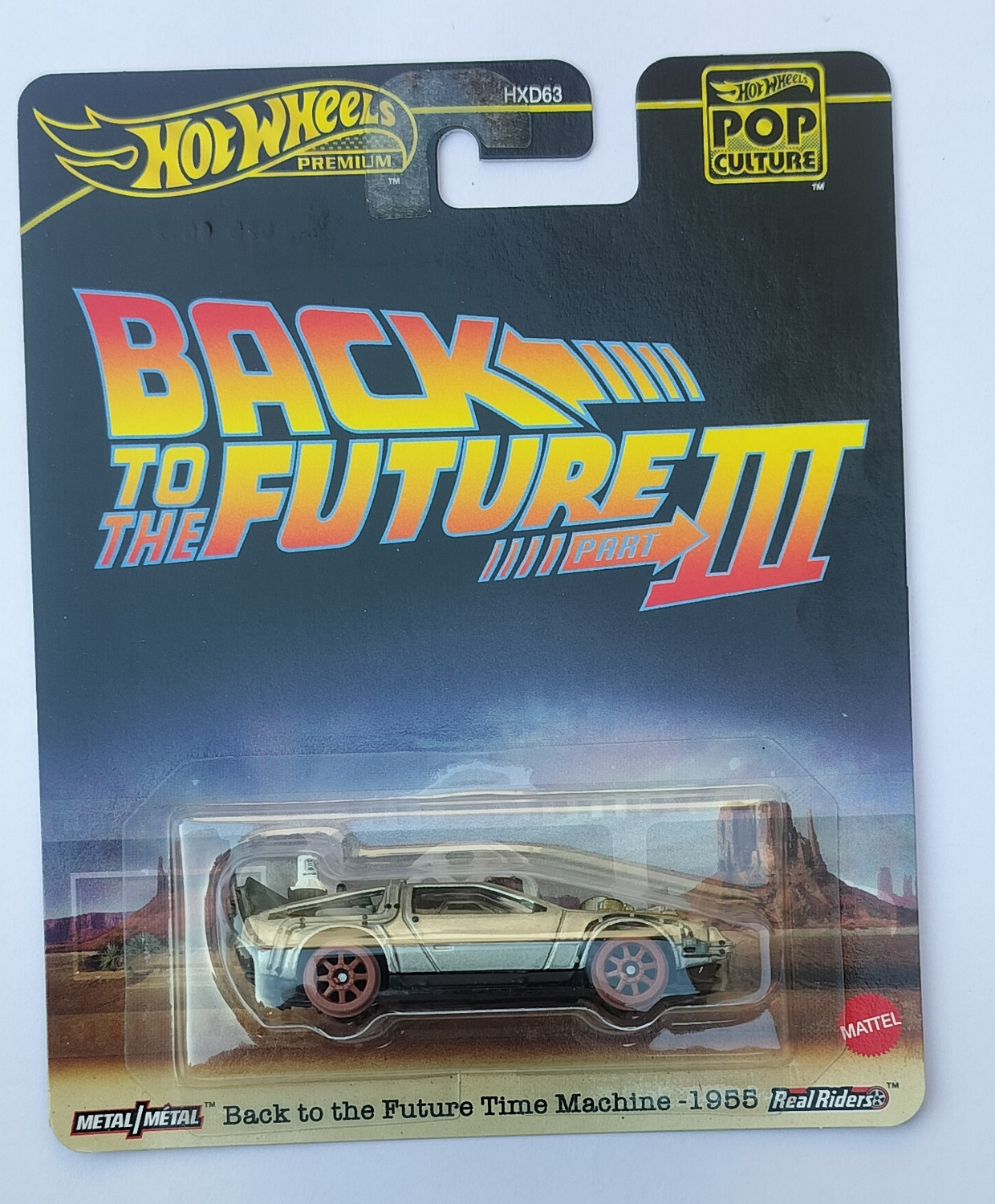 Image of HOT WHEELS HXD63 PREMIUM BACK TO THE FUTURE TIME MACHINE1955 TOY CAR