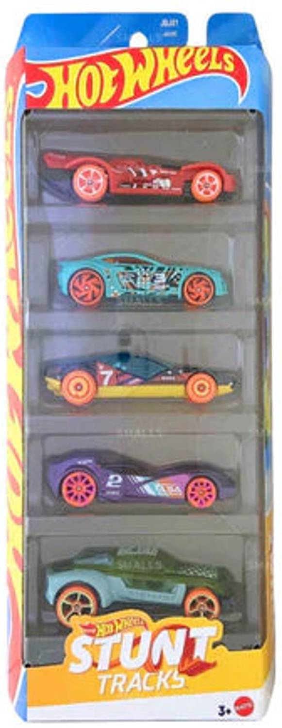HOT WHEELS 5 Car Gift Pack (HW Stunt Track Wave1 JBJ81) - 5 Car