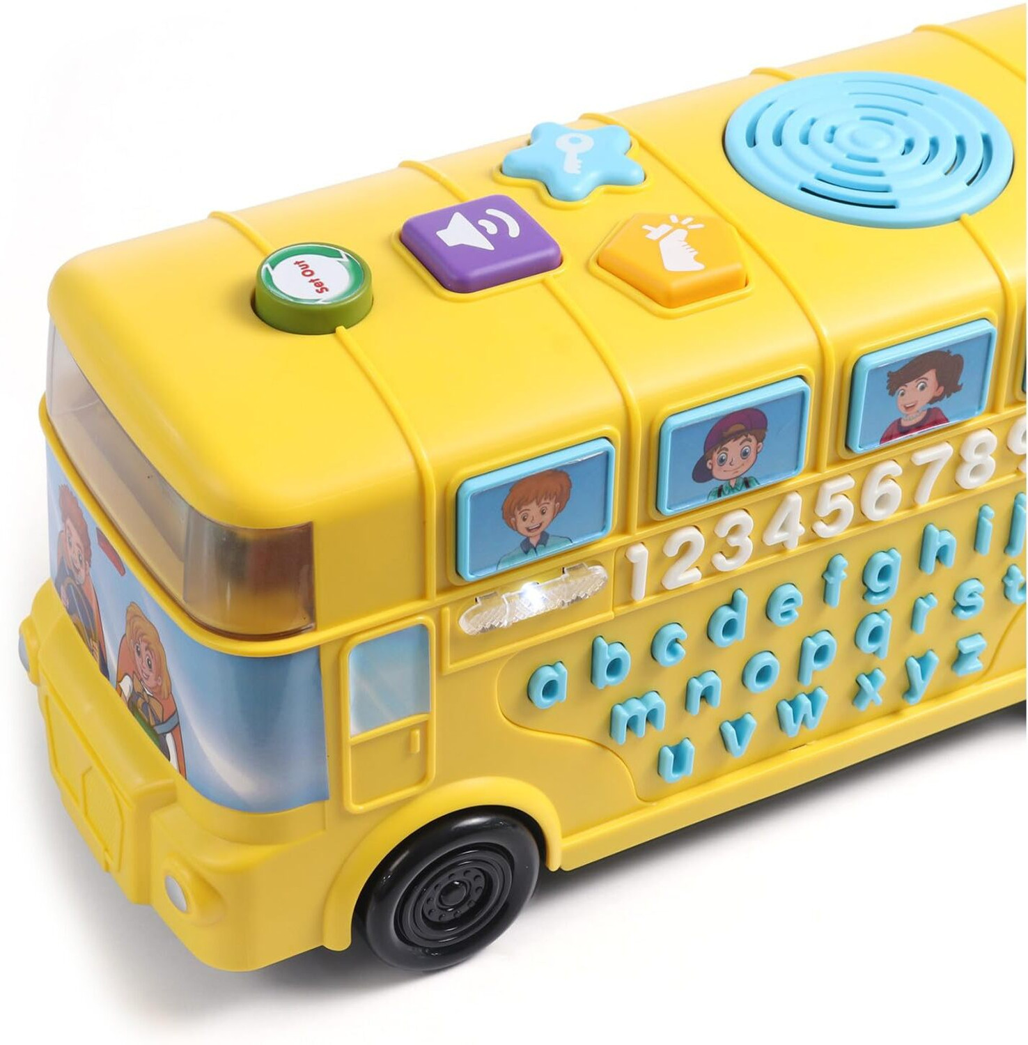Image of Play Nation Premium Musical Activity Bus for Kids|Vehicle Toy with Alphabets, Numbers &Sound