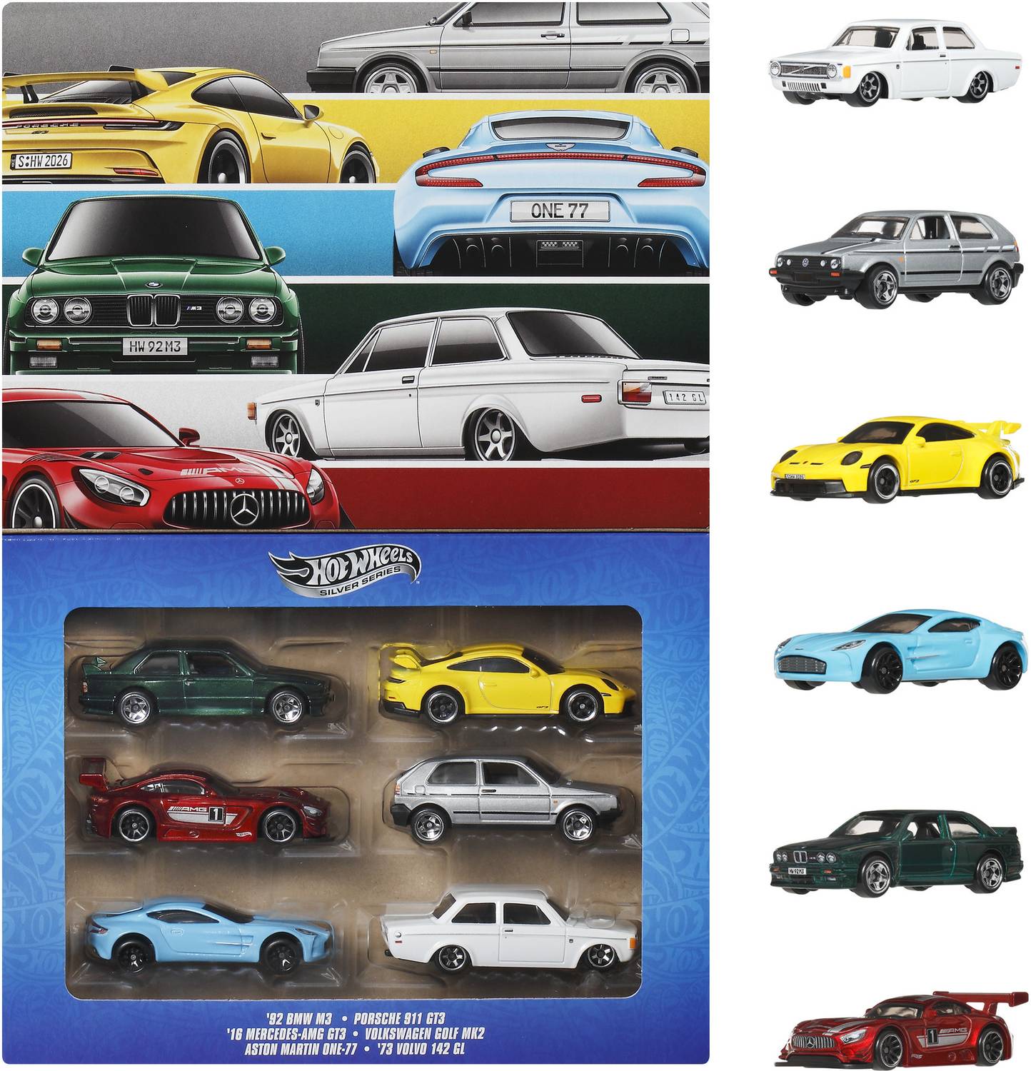 Hot Wheels 1:64 Scale Die-Cast Cars, Set of 6 Pack of 6 - Image 1
