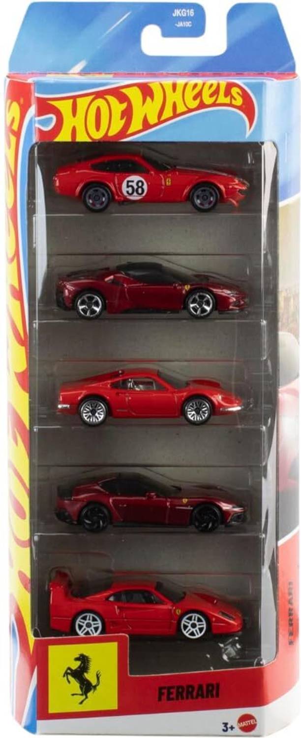 HOT WHEELS 2026 Ferrari Pack of 5