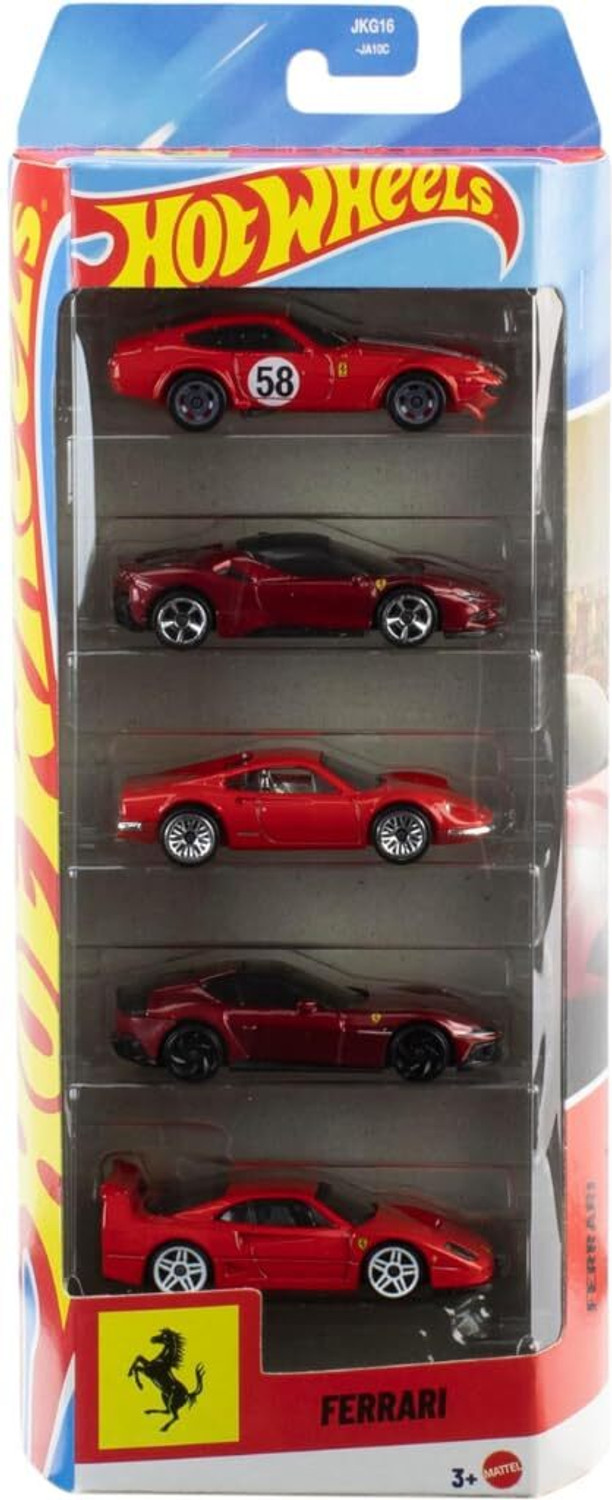 Image of HOT WHEELS 2026 Ferrari Pack of 5