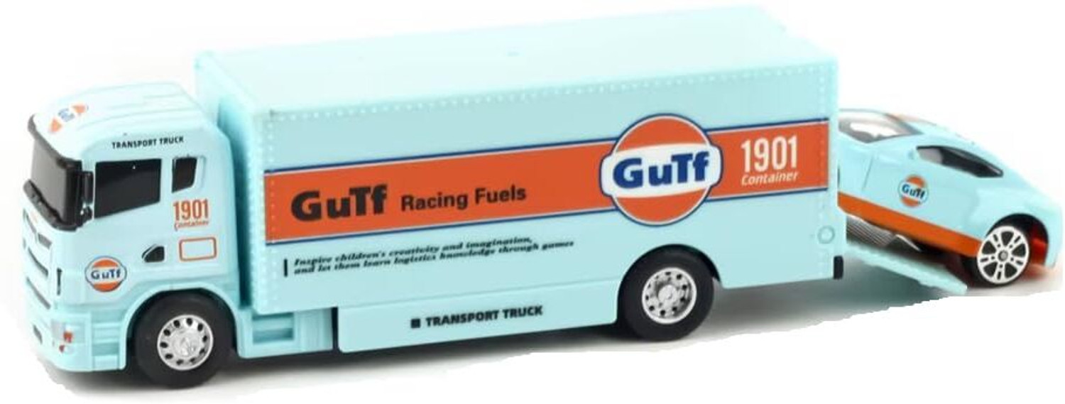 Image of kitmeer Alloy Toy Container Trailer Transporter Diecast