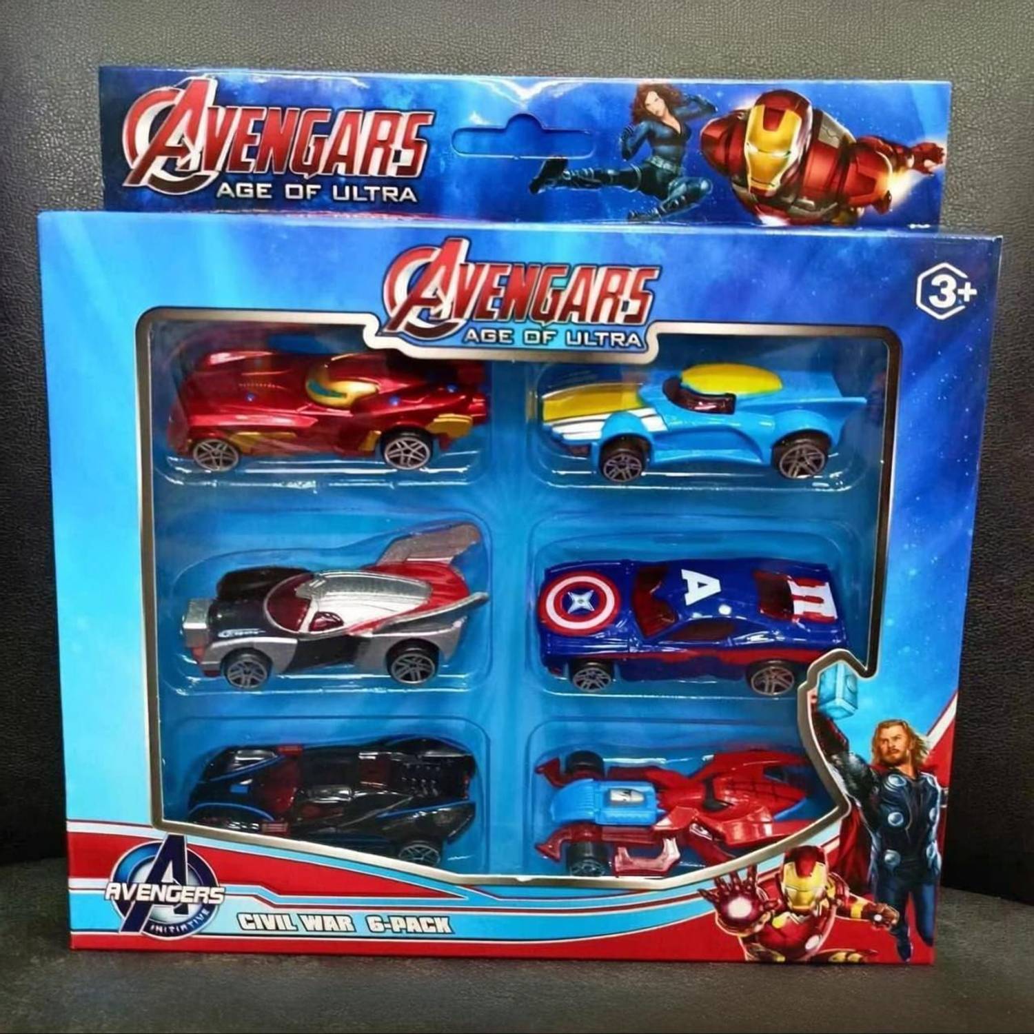 Akvanar Avengers Age of Ultra Die cast Metal Toy set of 6 pc (multocolor)