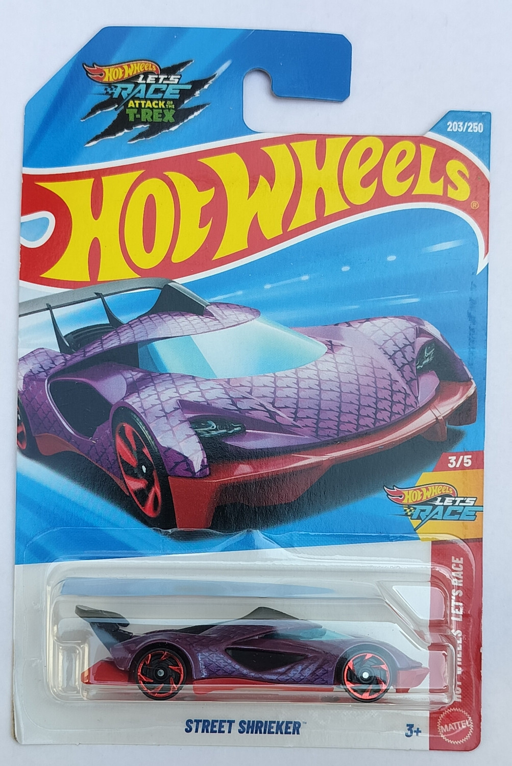 Image of HOT WHEELS LETS RACE 3 /5 STREET SHRIEKER TOY CAR