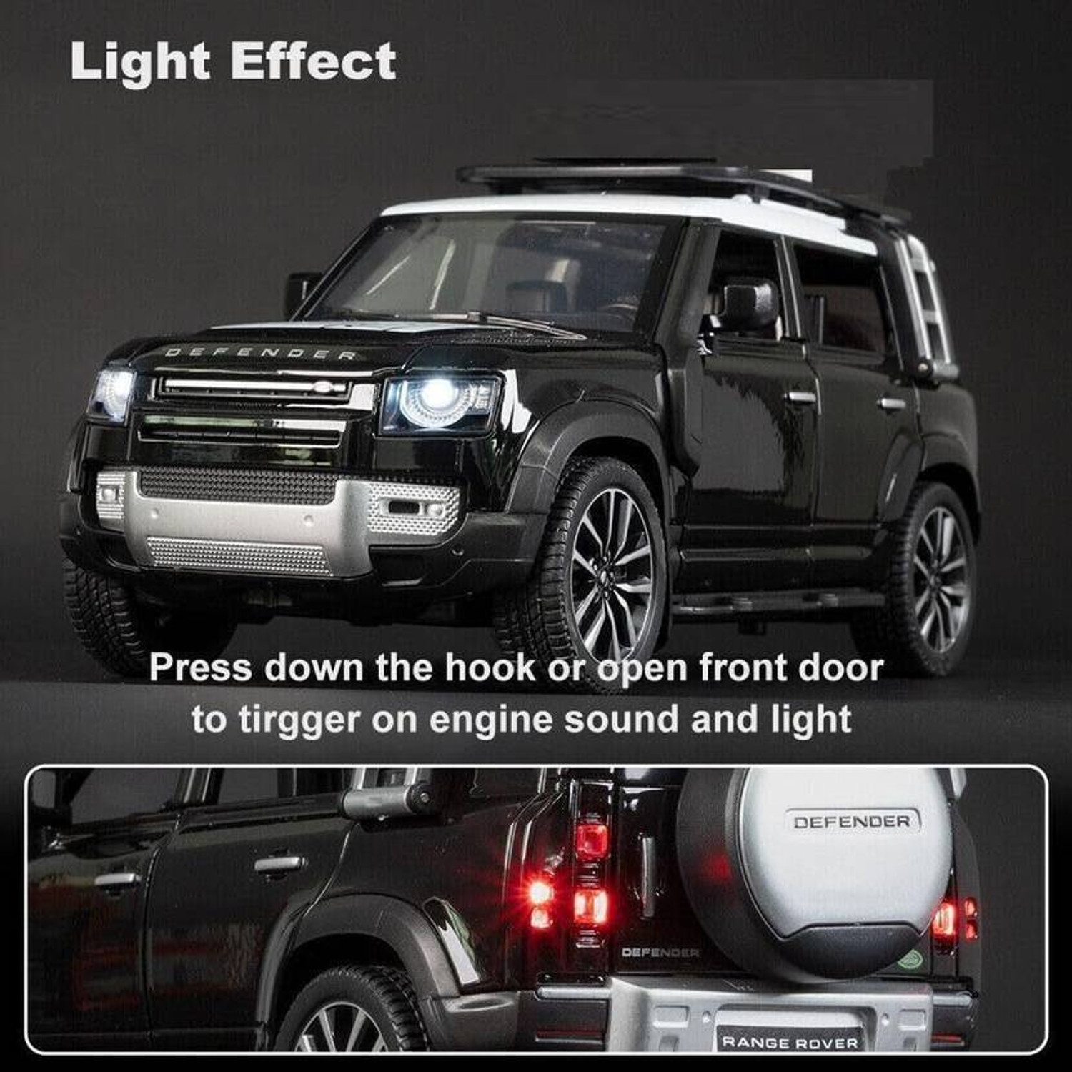 Image of Just craft 1 /24 Land Rover Defender Alloy Diecast Metal Toy ,Off-Road Vehicles Model Toy