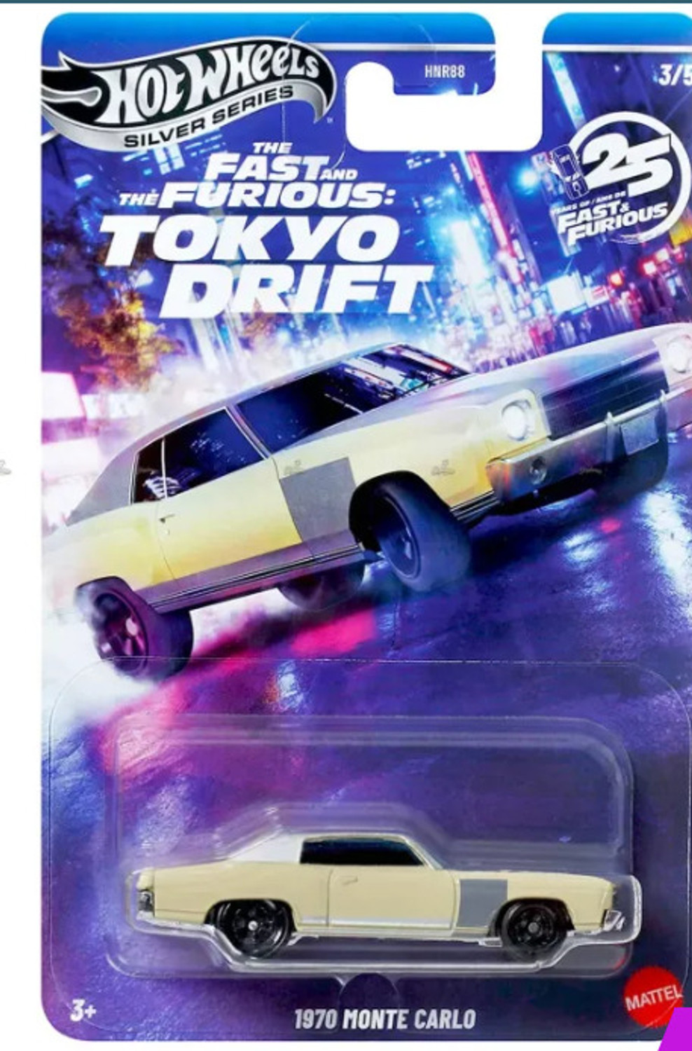 Image of HOT WHEELS 2025 Silver Series Fast & Furious Tokyo Drift 1970 MONTE CARLO