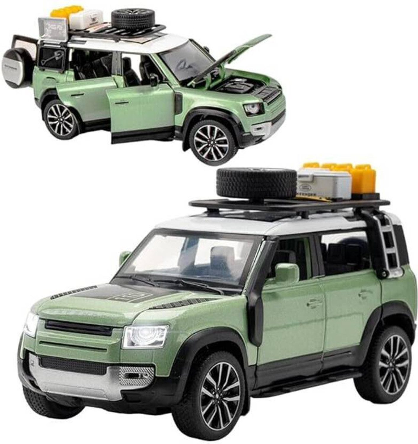 Image of Just craft 1 /24 Land Rover Defender Alloy Diecast Metal Toy ,Off-Road Vehicles Model Toy
