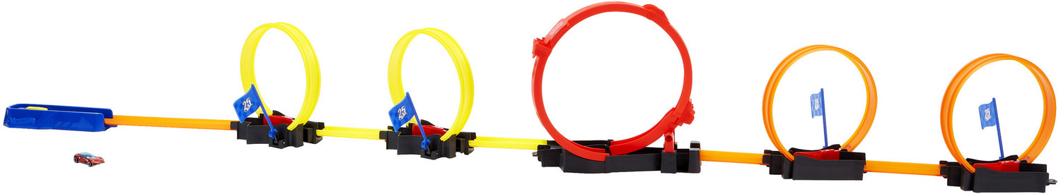 Image of HOT WHEELS Multi-Loop Race Off Playset, With 1 Car, Gift for Kids 4 to 10