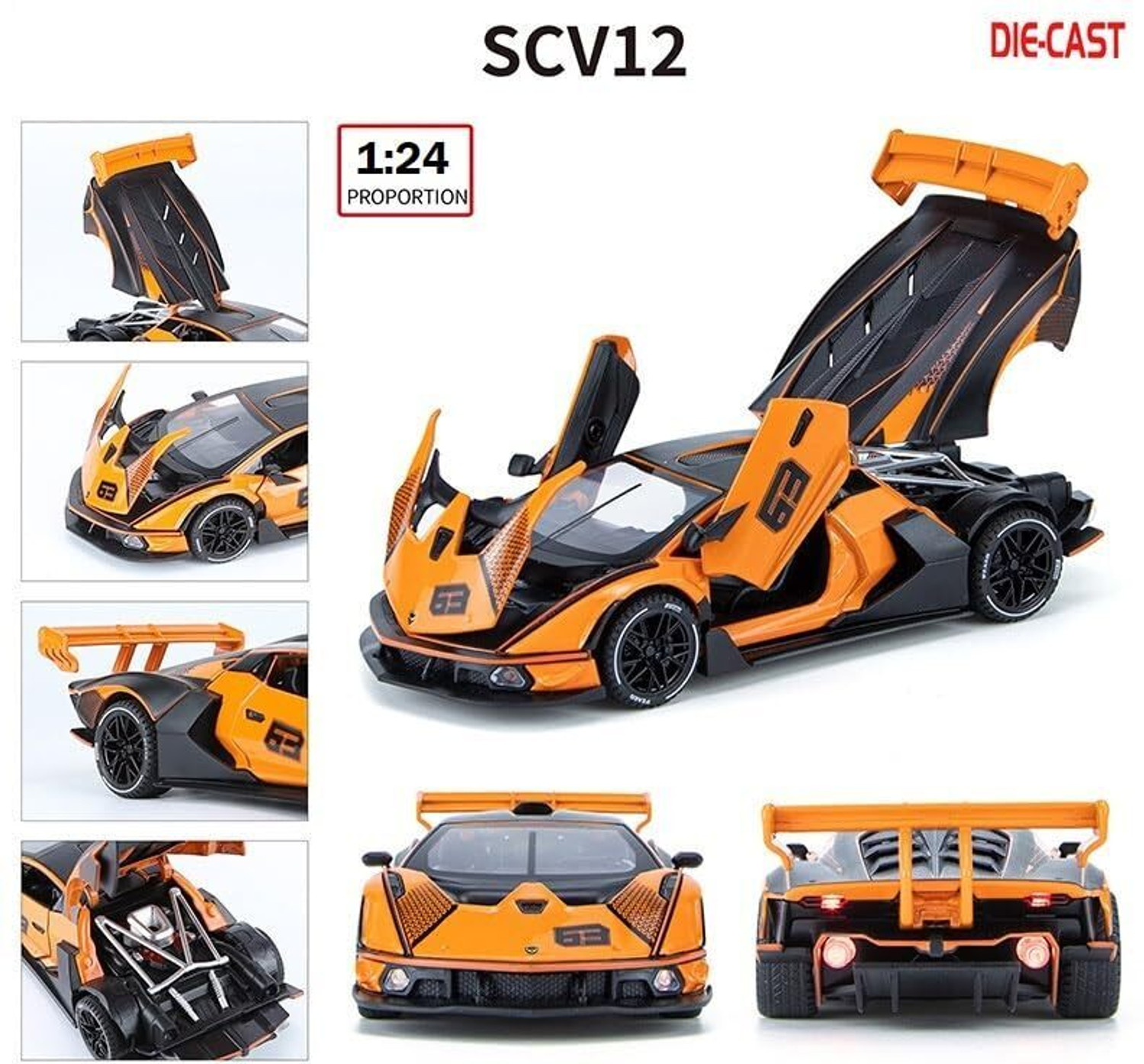 Image of ZHASK 1:24 Scale Lamborgini Essenza SCV12 Die-cast Model Car