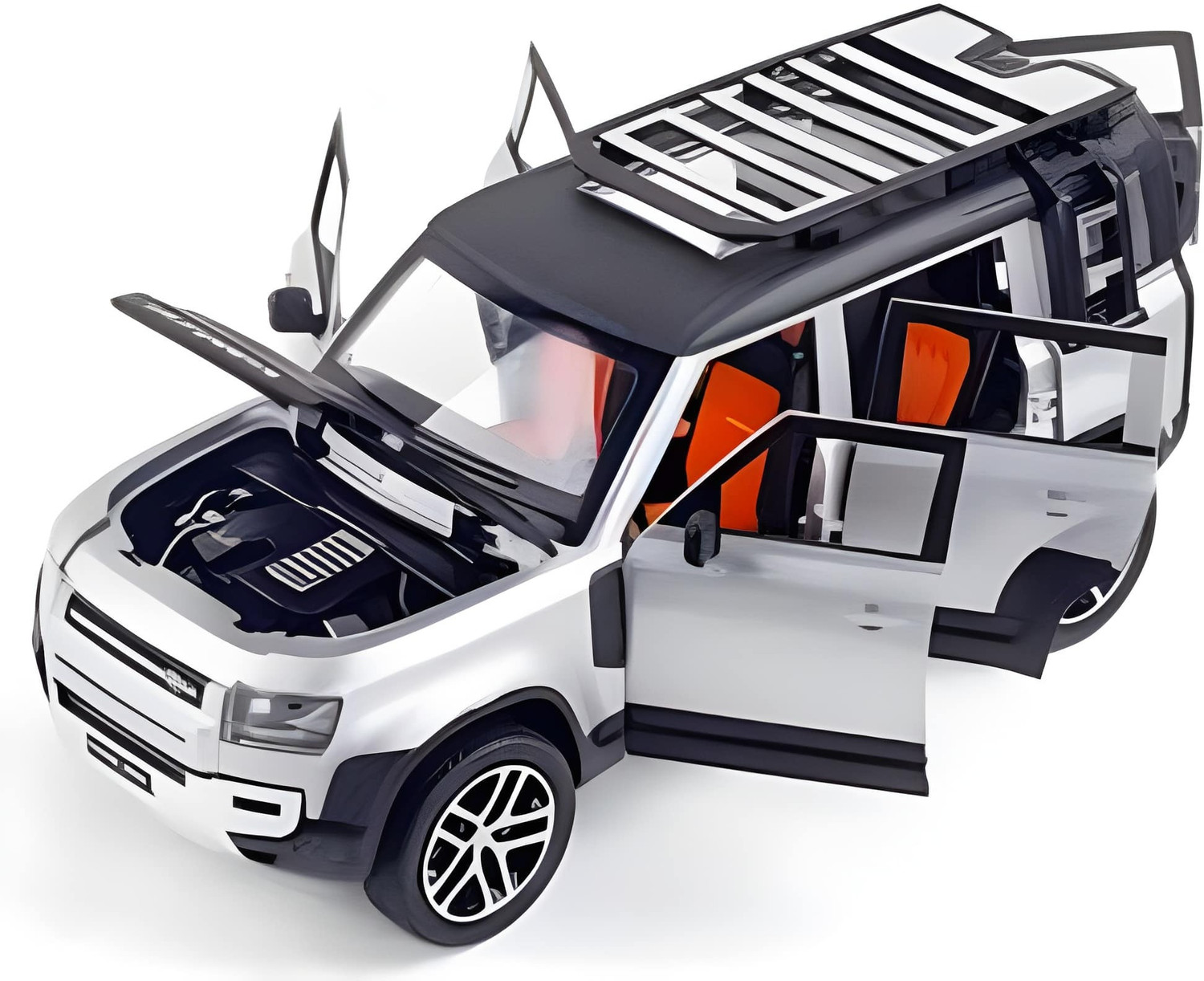 Image of paridhi enterprises Luxury Defender 1:32 Die-Cast Metal Toy Car with Openable Door (MULTICOLOR)