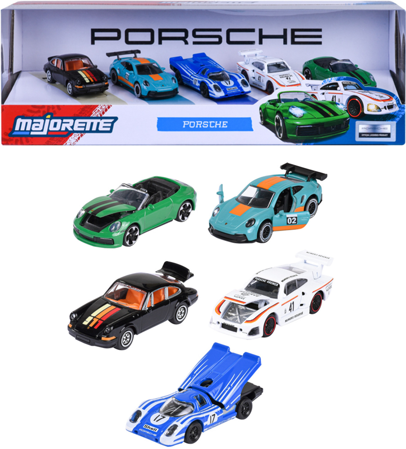 Image of Majorette Porsche 5 Pieces Giftpack