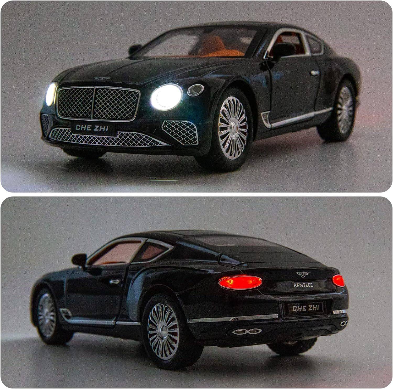 venimall 1/24 Bentley Continental GT Model Car Alloy Diecast Toy