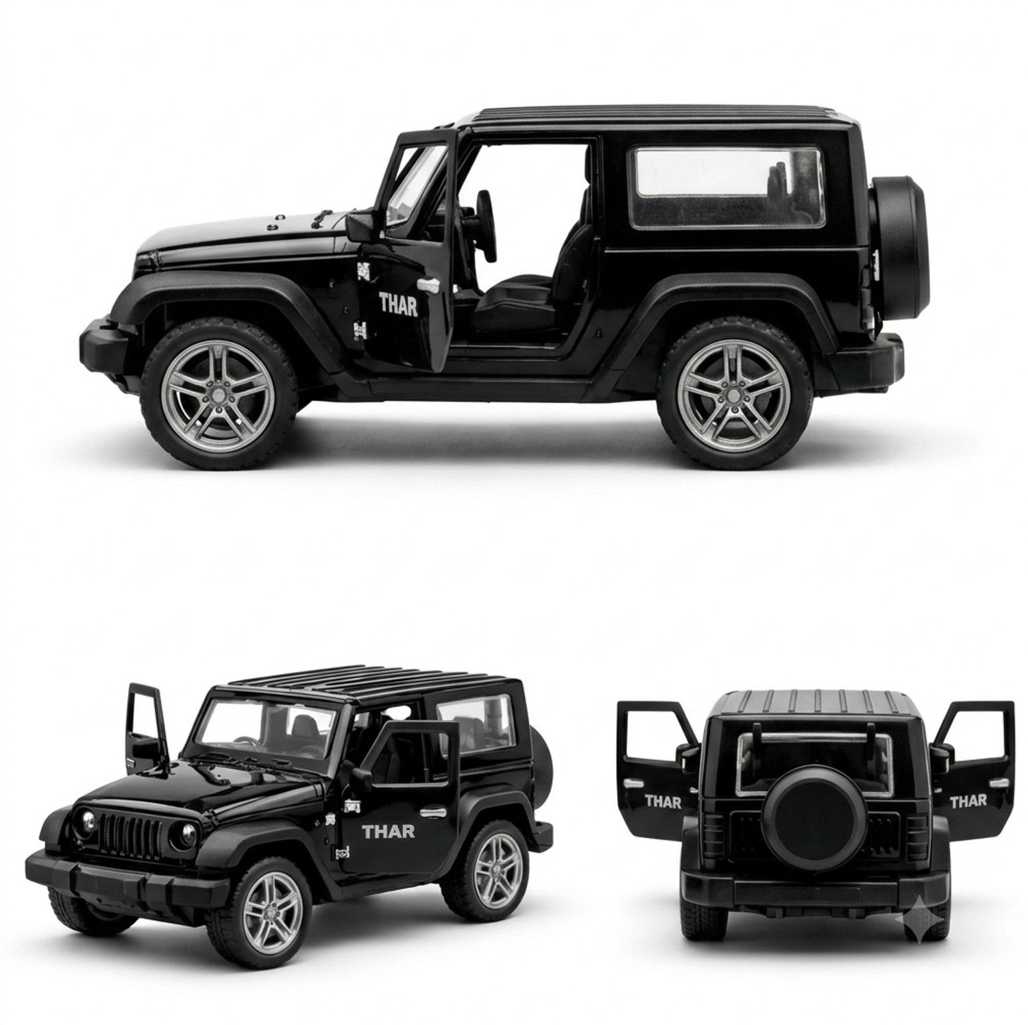 Image of KONKER Metal Mahindra Thar Die Cast Toy Car 1:32 for + 3 year old (THAL, TRAIL, Pack of: 1)