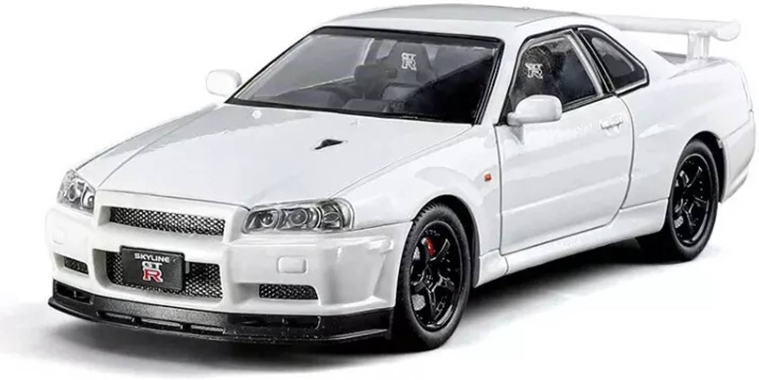 ARNIYAVALA 1:24 Diecast Metal Skyline GTR-R34 Alloy Metal Pull