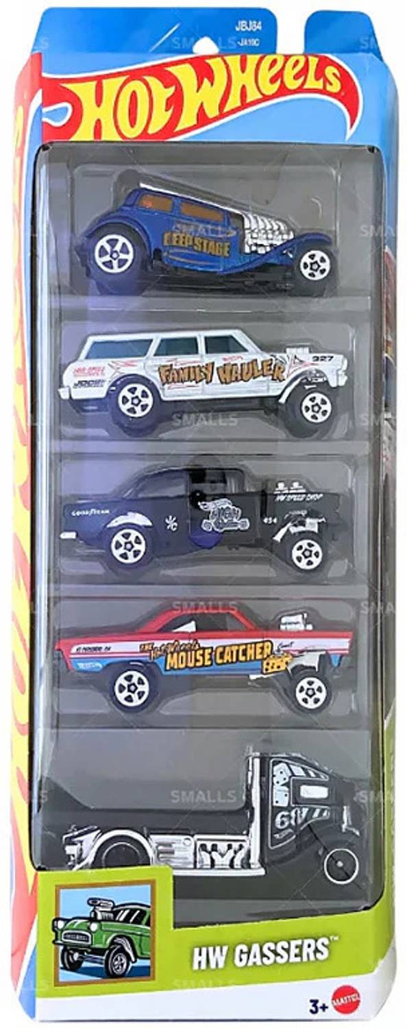 HOT WHEELS 5 Car Gift Pack (HW Gassers JBJ84) - 5 Car Gift Pack