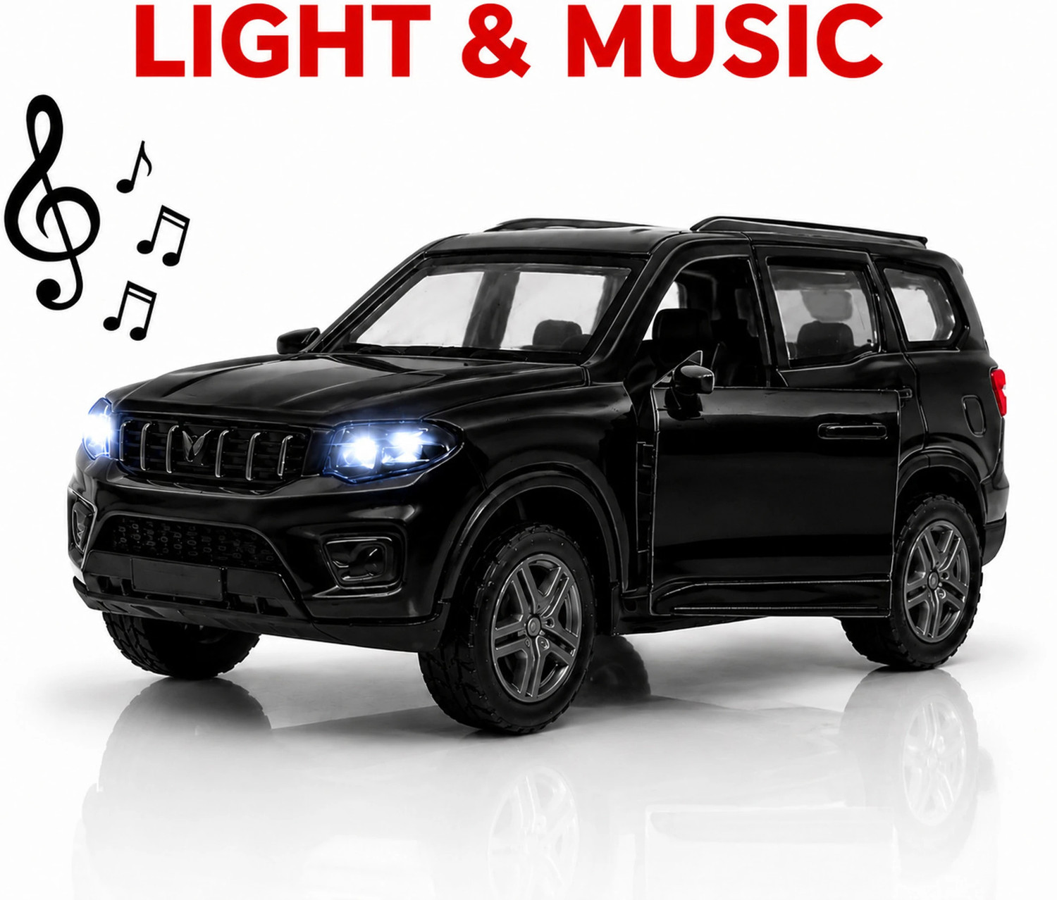Image of Ragiluxe 1:32 Scale Die cast Scorpio N SUV Toy car Metal Alloy Body Pull Back Action