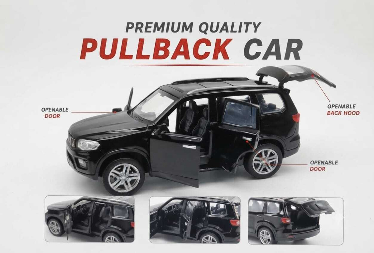 Image of Gulab Pullback |Scorpio-N|Toy Car|Openable Doors|Die cast Metal|Light & Sound