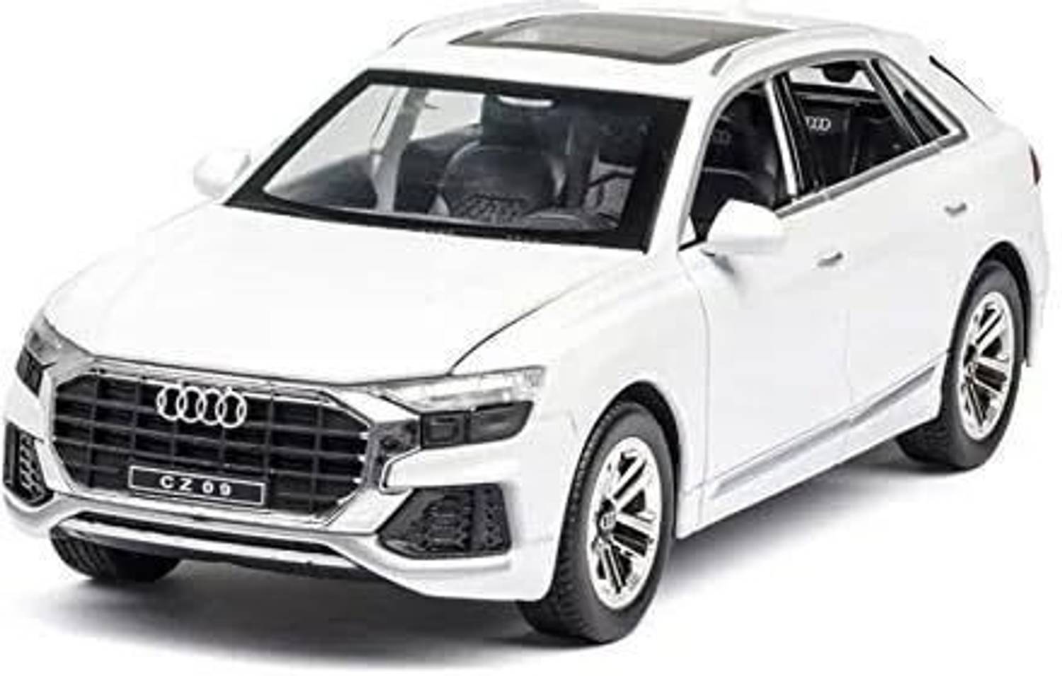 AtwoZDesign Audi Q8 Diecast (1:32) Pull-Back Car with Sound Light and Opening Doors, Trunk