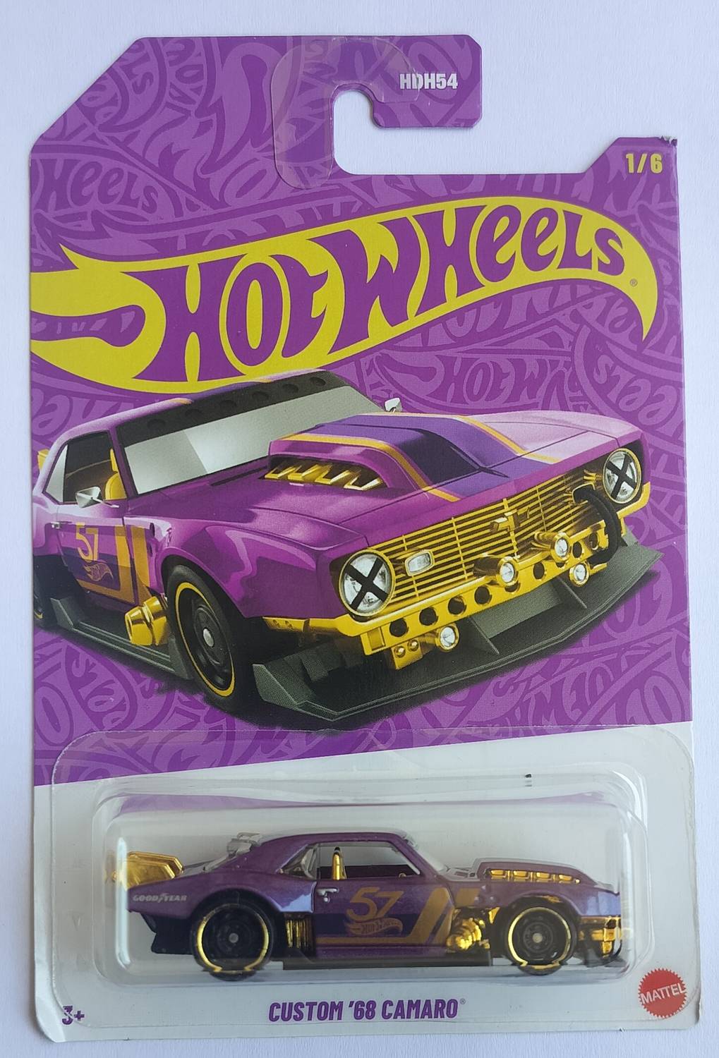 HOT WHEELS HDH54 CUSTOM 68 CAMARO TOY CAR - HDH54 CUSTOM 68 CAMARO