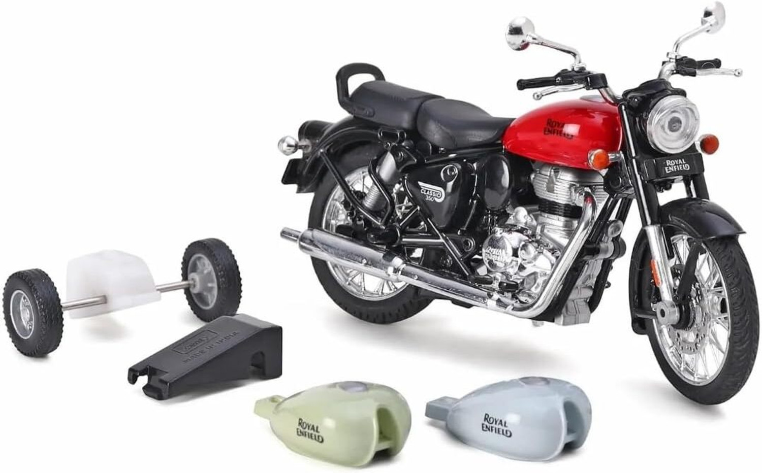 Image of BEE BLISS 1 /15 Scale Model Bullet Bike Toy Classic 350 Royal Enfield Bullet Bike Toy