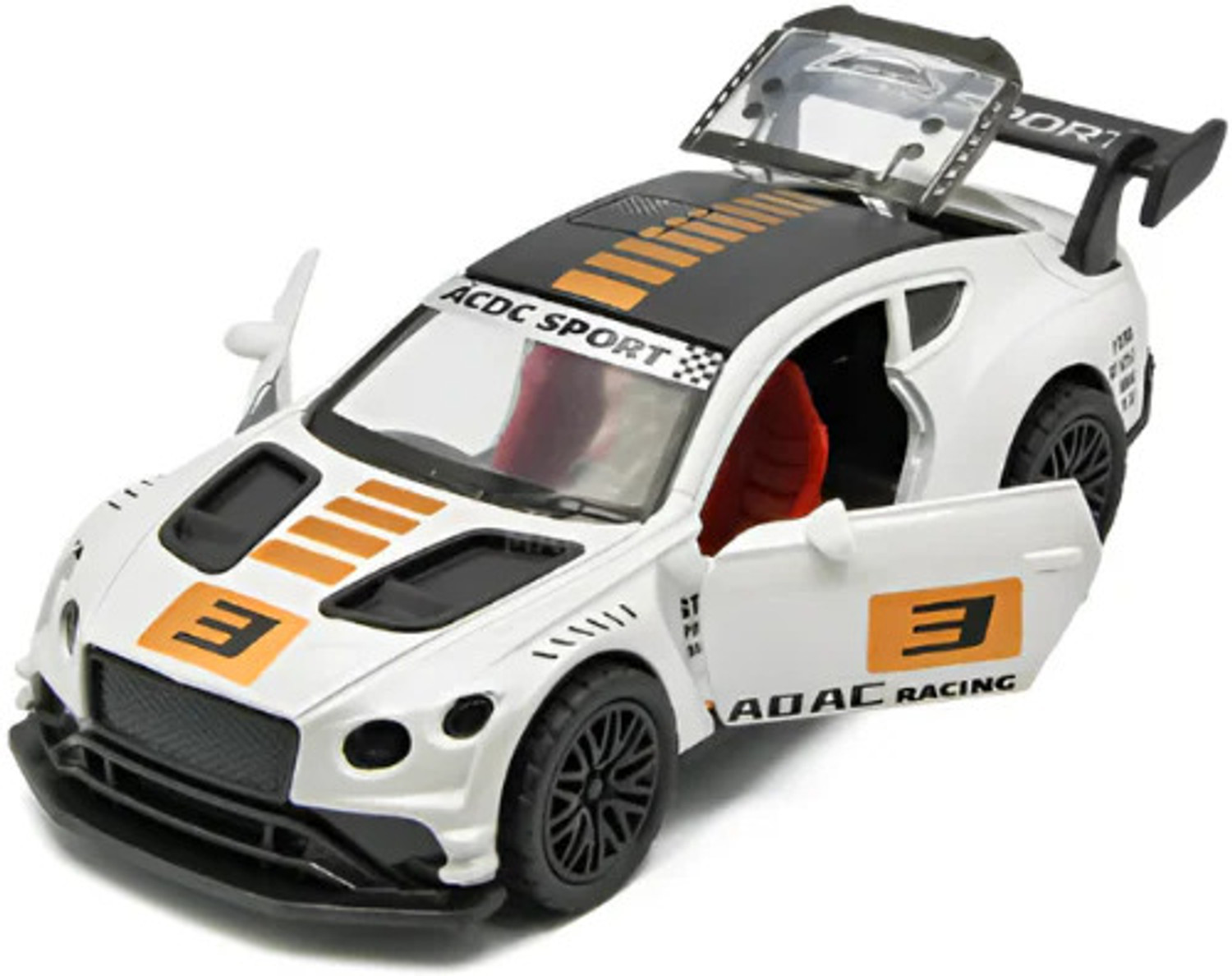 Image of unique zone 1:32 Die-Cast Metal Sport BMW Style Car Toy for Kids (Open Door, & Pull Back)