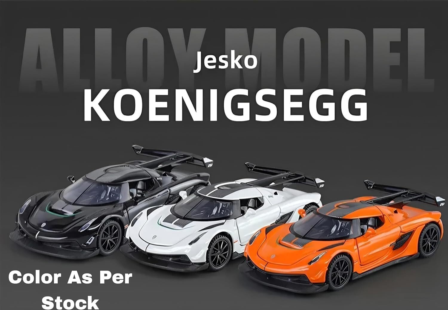 Image of ZHASK 1:32 Scale Koenigsegg Jesko Die-Cast Toy Car | Pull Back Car