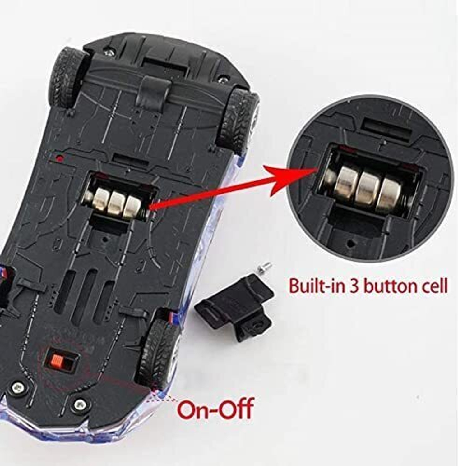 Image of JOLARY Unbreakable Friction Power Police Car Toy With Light & Sound