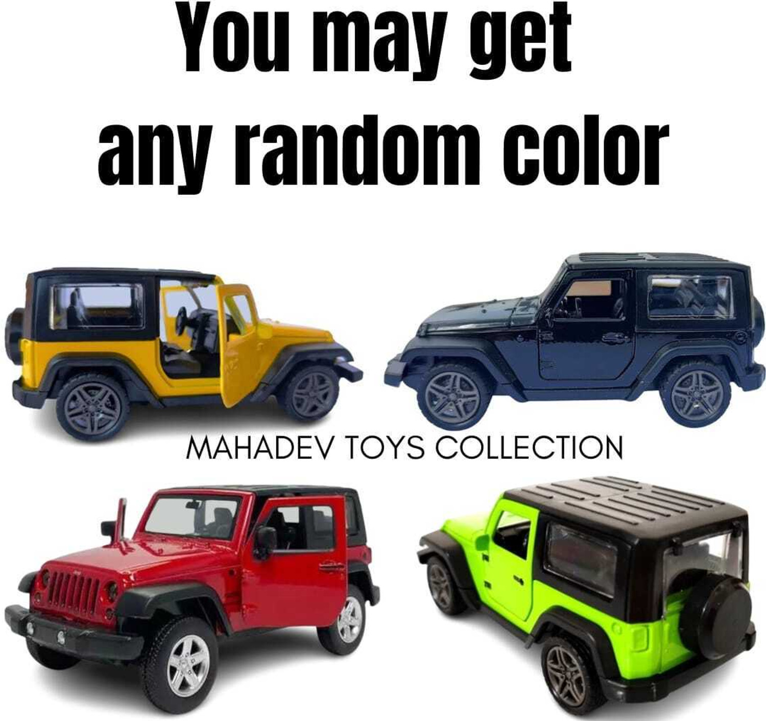 Image of Mahadev ji Thar car toy|Mini model|1 piece|Pullback|Diecast|You get any random color