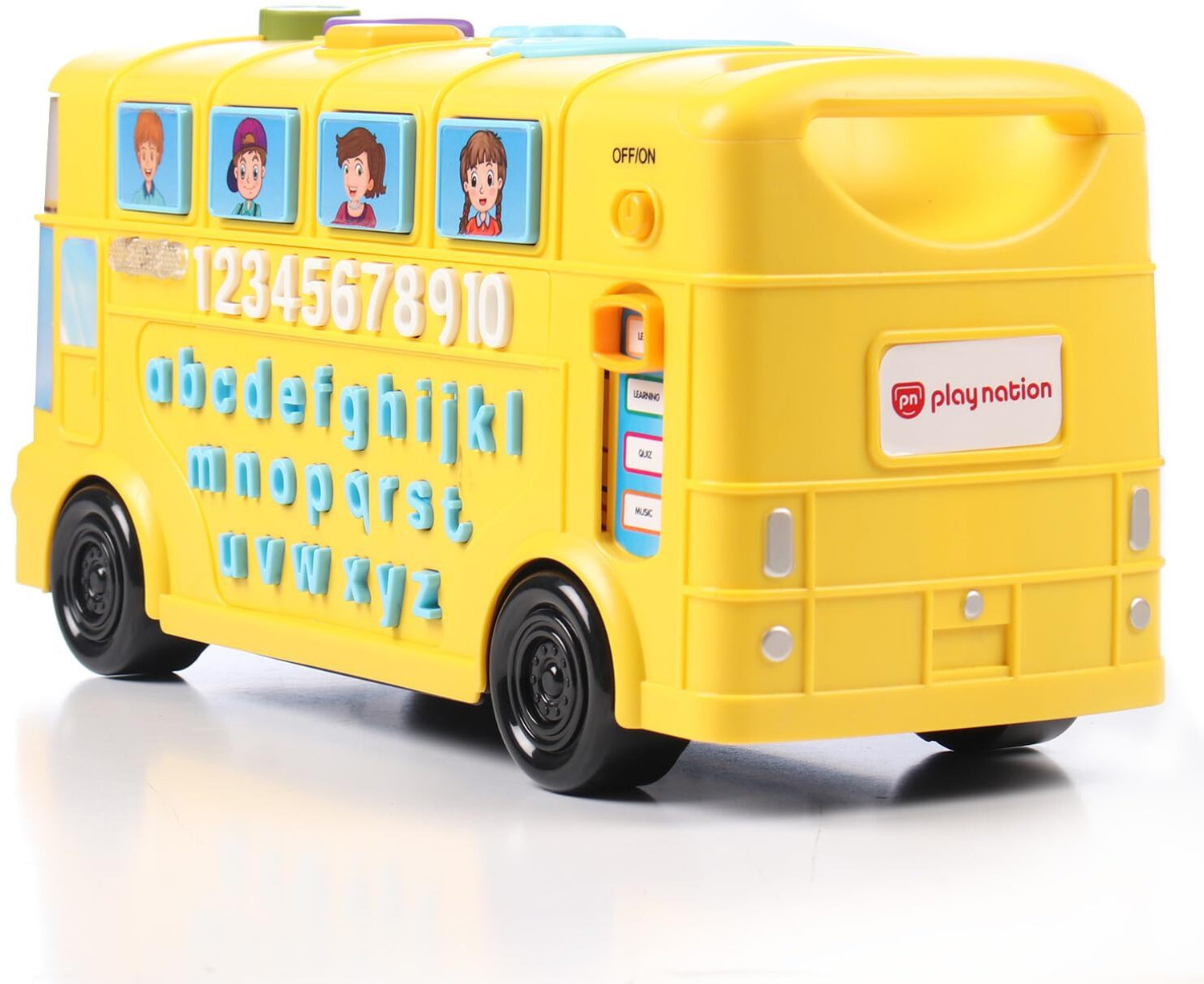 Image of Play Nation Premium Musical Activity Bus for Kids|Vehicle Toy with Alphabets, Numbers &Sound