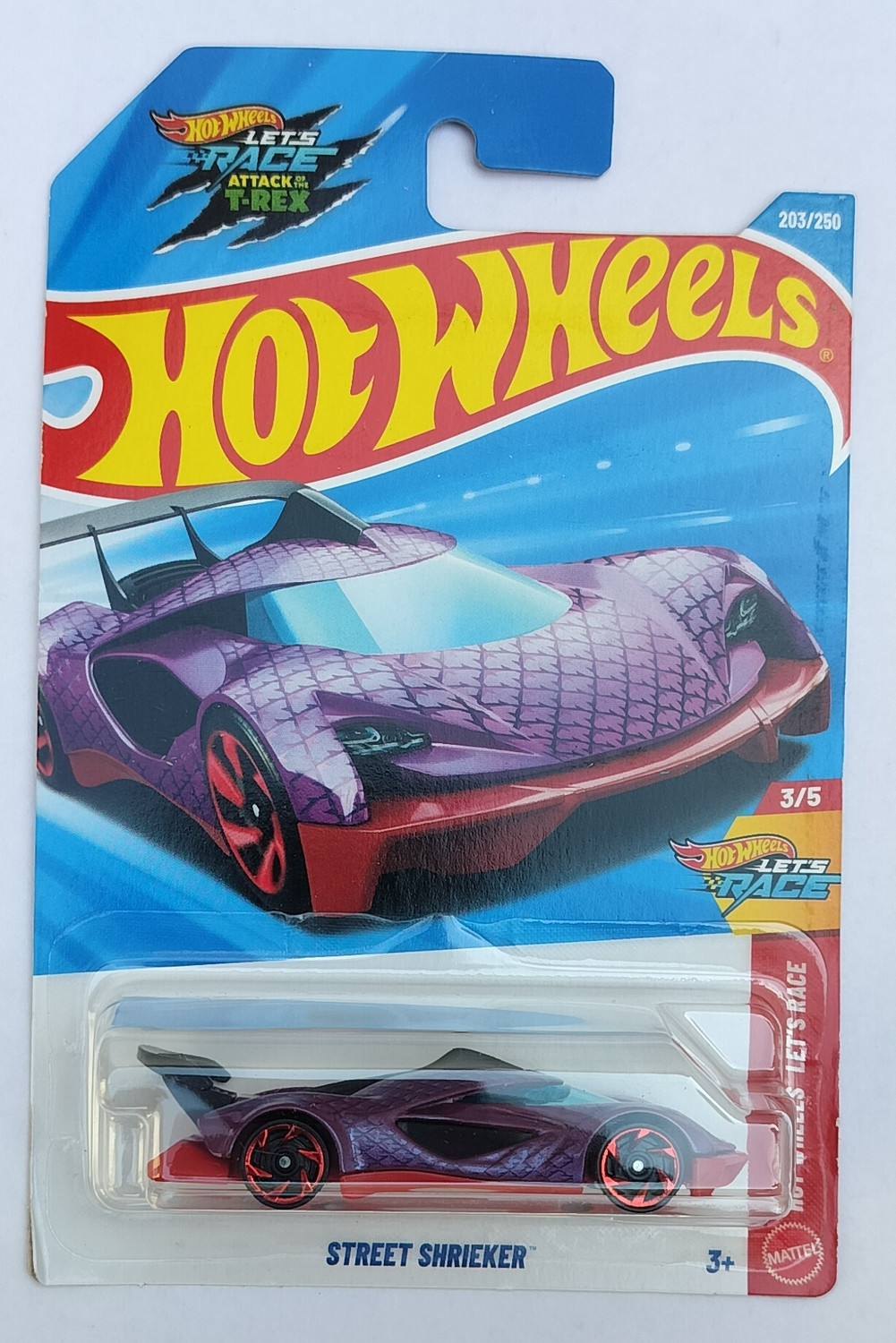 Image of HOT WHEELS LETS RACE 3 /5 STREET SHRIEKER TOY CAR